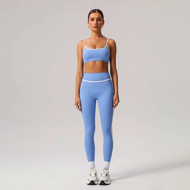 Blue Contrast Workout Set