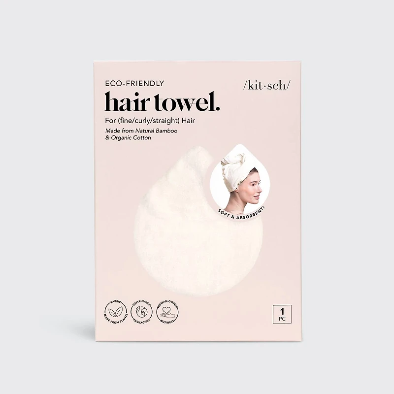 Ivory Quick Dry Hair Towel