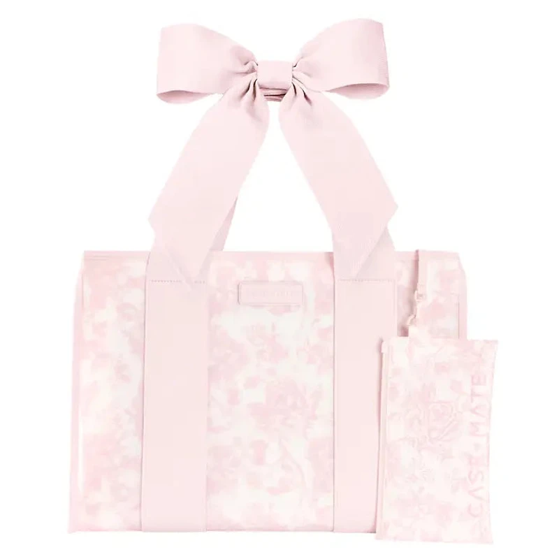 Pink Floral Jelly Tote Bag