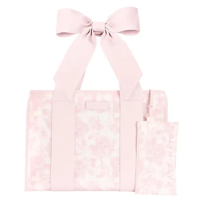 Pink Floral Jelly Tote Bag