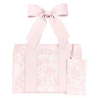 Pink Floral Jelly Tote Bag