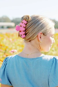 Classic Peonies Please Large Hair Clip