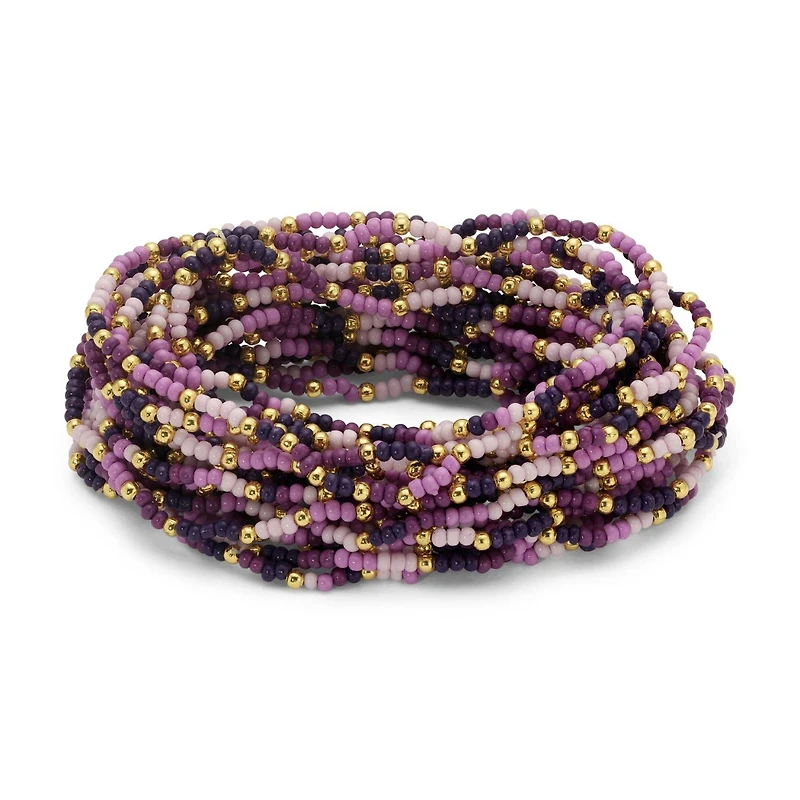 Assorted 2mm Stretch Seed Bead Bracelets