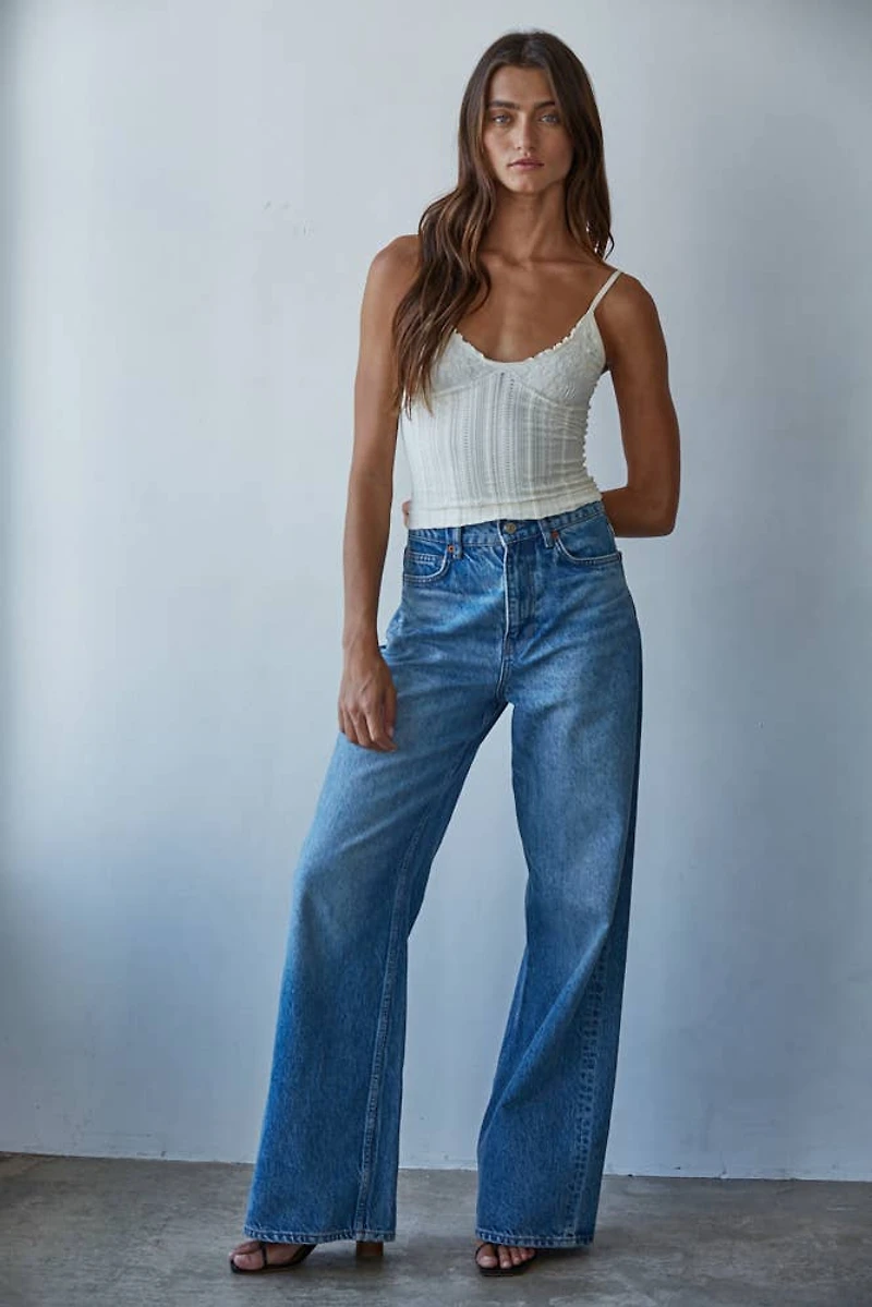 Cream Jacquard Pattern Top