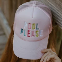 Pink Pool Please Trucker Hat