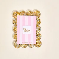 Mini Acrylic Picture Frame Magnet–Gold Glitter