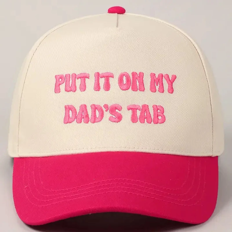 Hot Pink Put It On My Dad's Tab Hat