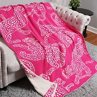 Cheetah Reversible Throw Blanket
