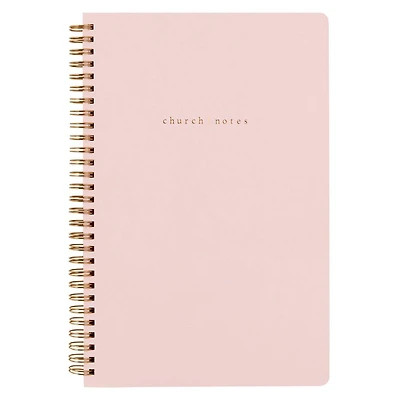 Church Notes Notebook - Blush Pink