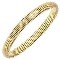 Florence Skinny Watchband Bangle in Satin Gold