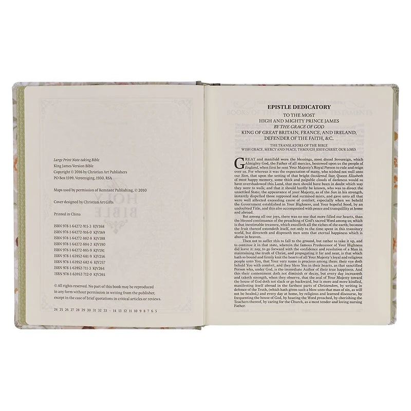 KJV LP Note-taking Bible LP HC Your Will Be Done Luke 22:42