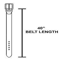 Brown Large Ornate Western Oval Disc Belt