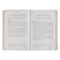 Mr. & Mrs. Devotional White Faux Leather