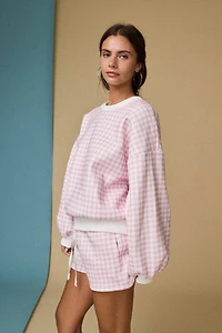 Pink Gingham Lounge Set