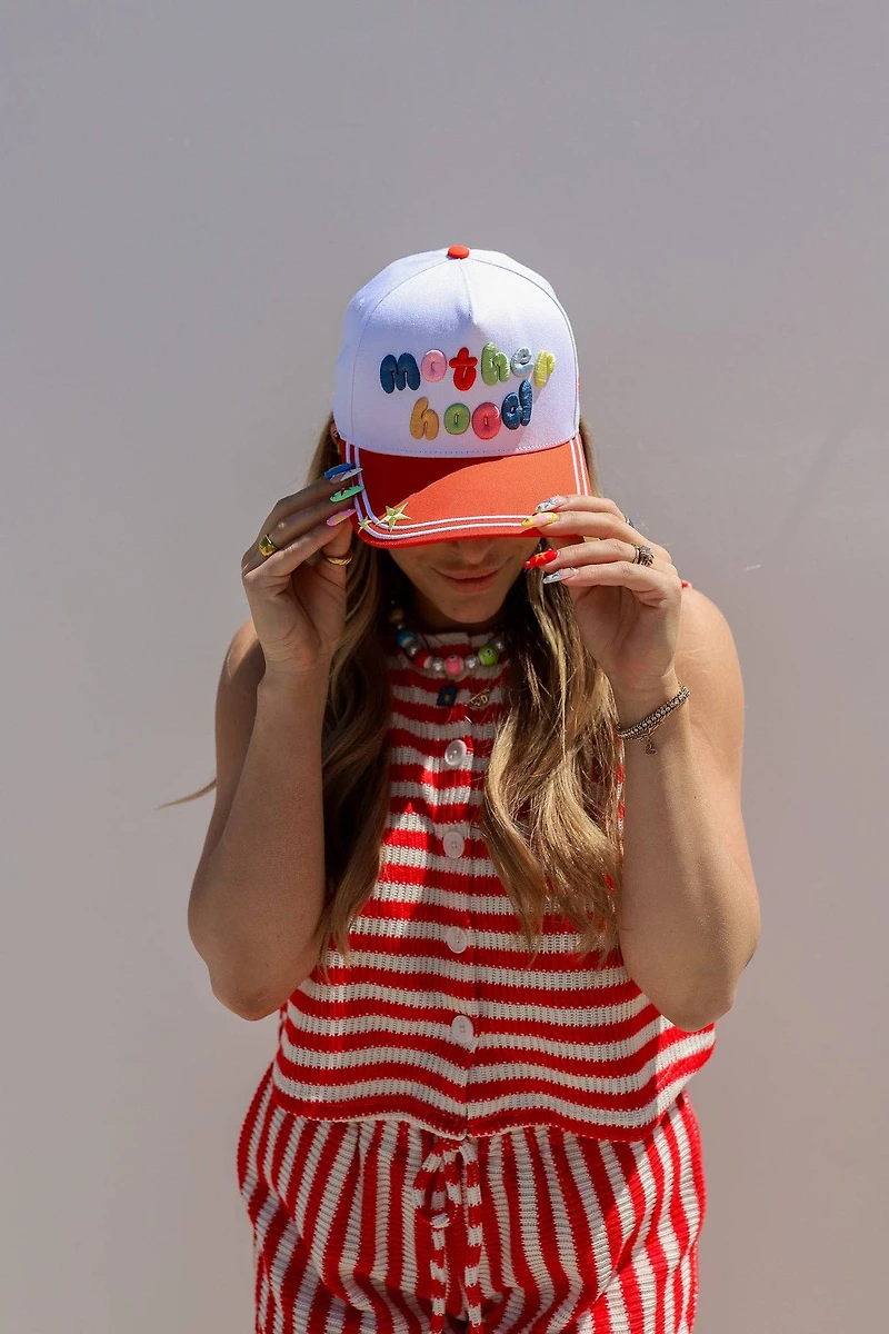 Patchwork & Light Blue Motherhood Trucker Hats