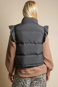 Front Bow Puffer Vest