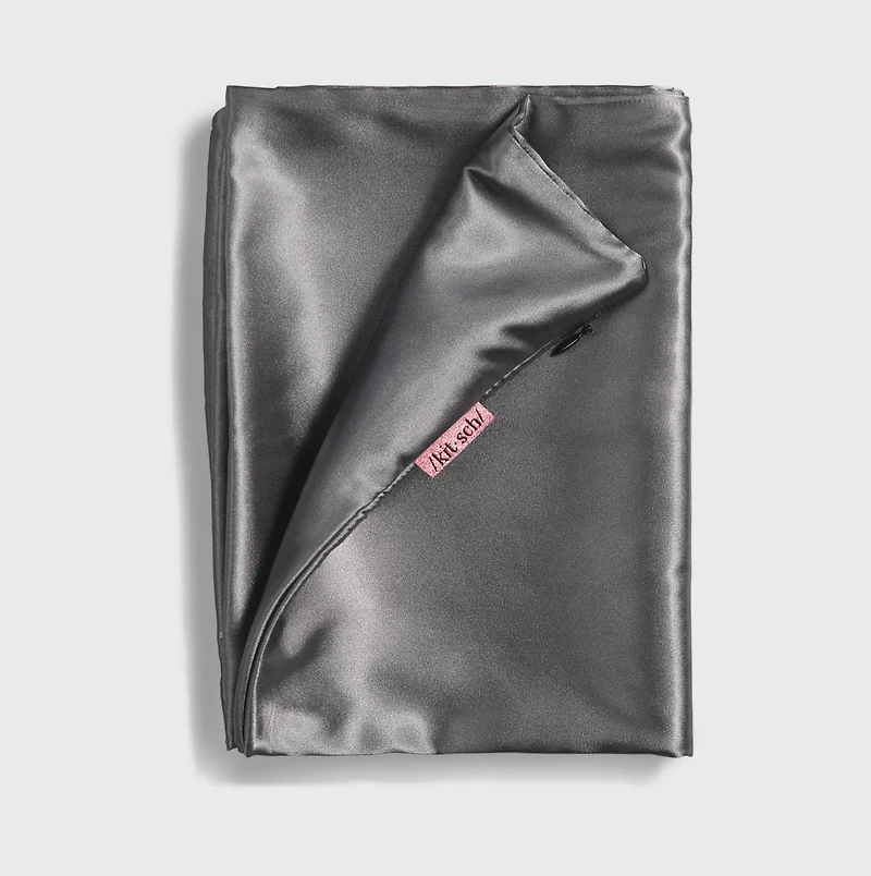 Charcoal Satin Pillowcase