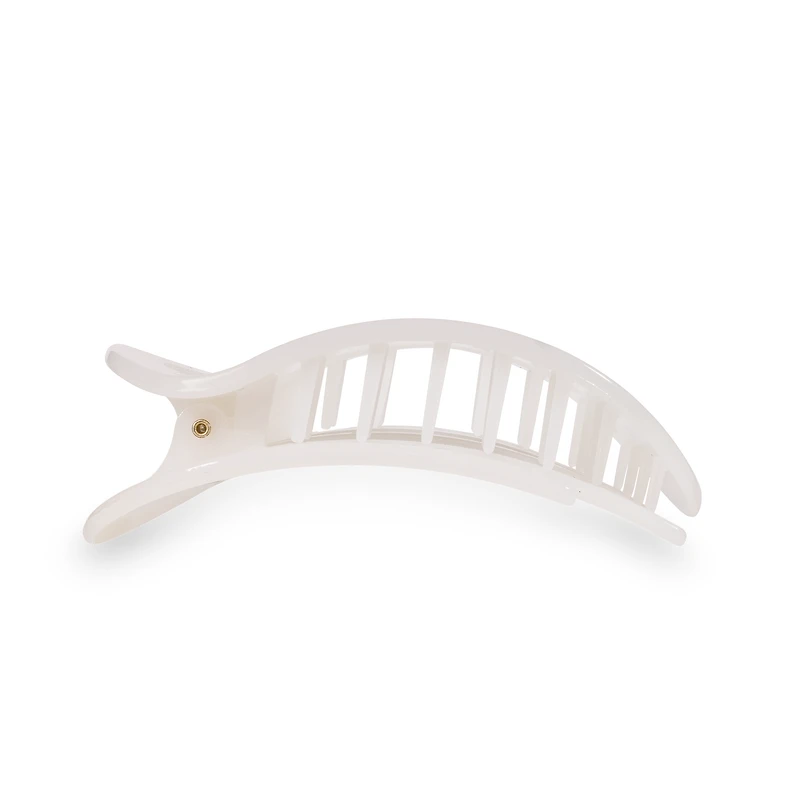 Round Flat Hair Clip | Large | Coconut White