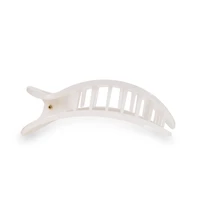 Round Flat Hair Clip | Large | Coconut White