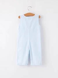 4th of july Star Embroidery Smock Boys Romper