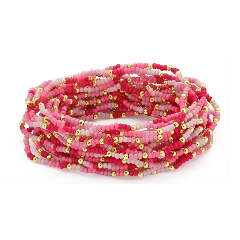 Assorted 2mm Stretch Seed Bead Bracelets