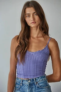 Purple Jacquard Pattern Top
