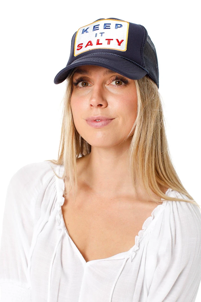 Navy Keep It Salty Hat