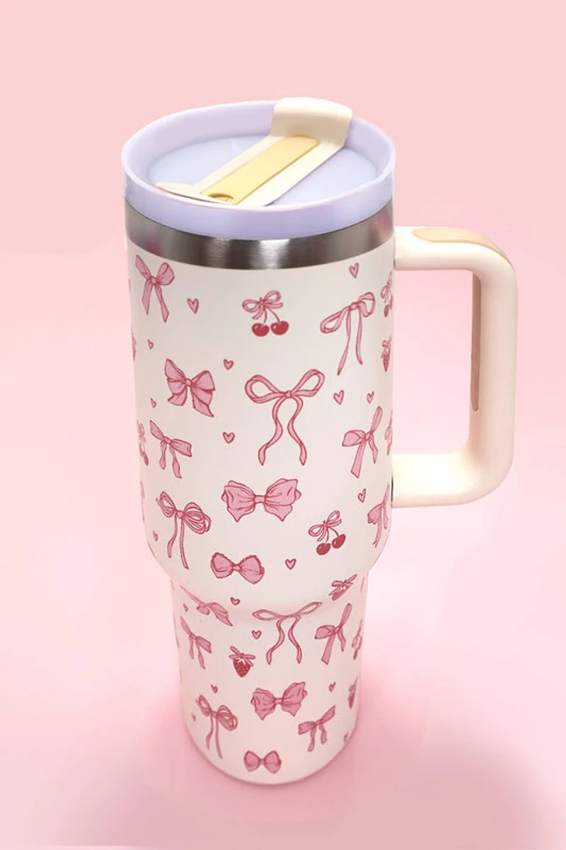 Bow Cherry 40oz Tumbler