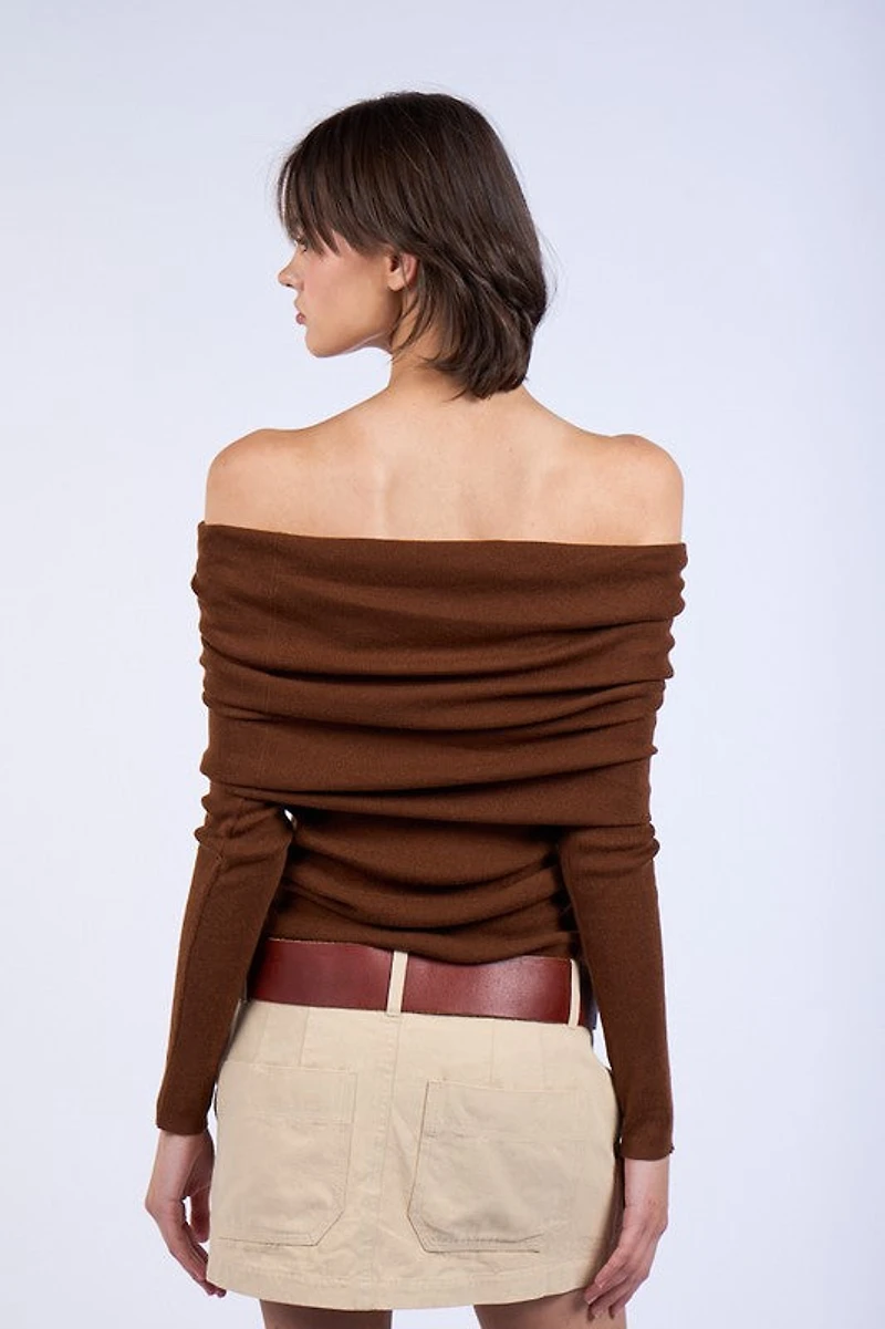 Off Shoulder Sweater