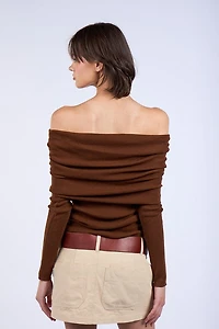 Off Shoulder Sweater