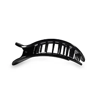 Jet Black Med. Round Flat Hair Clip