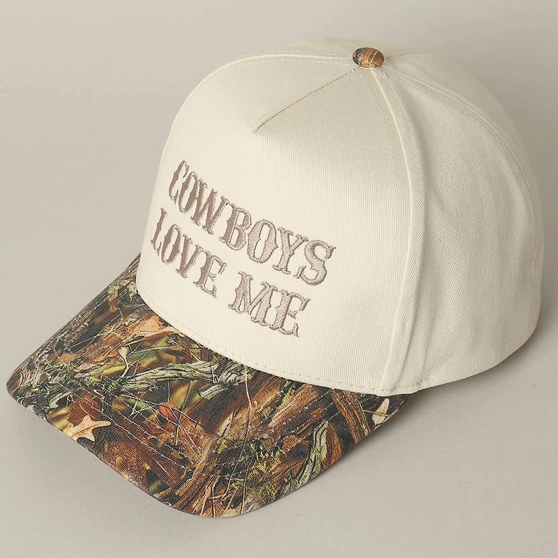 Cowboy Love Me Embroidery Camo