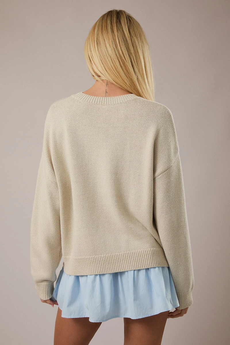 Beige Tan Sardines Sweater