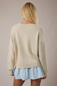 Beige Tan Sardines Sweater