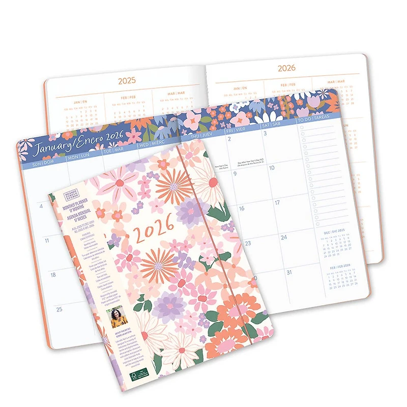 2026 Floral Monthly Planner