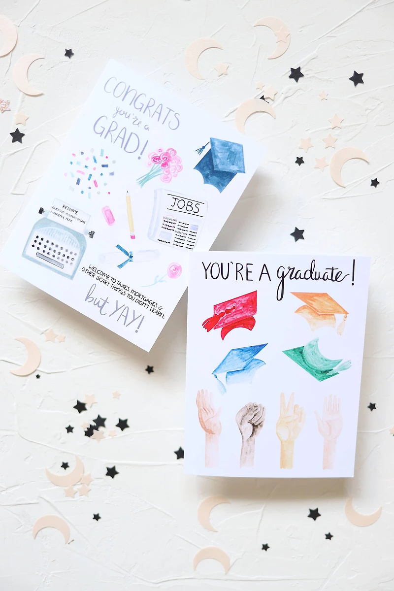Congrats You're a Grad Sassy Greeting Card