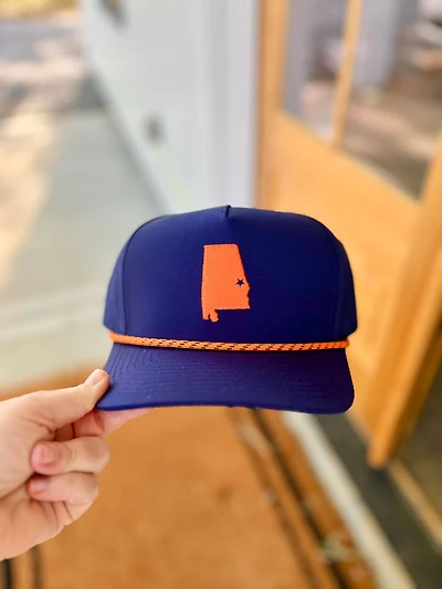 Embroidered Auburn, AL State Hat