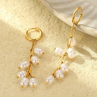 Pearl Drop Tarnish Free Earrings