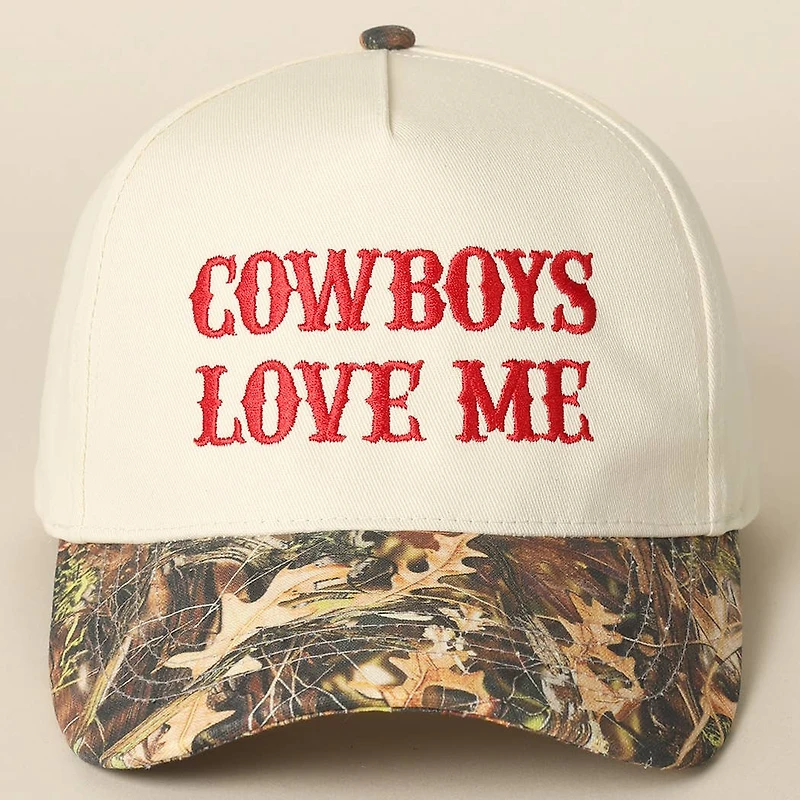 Cowboy Love Me Embroidery Camo