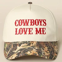 Cowboy Love Me Embroidery Camo