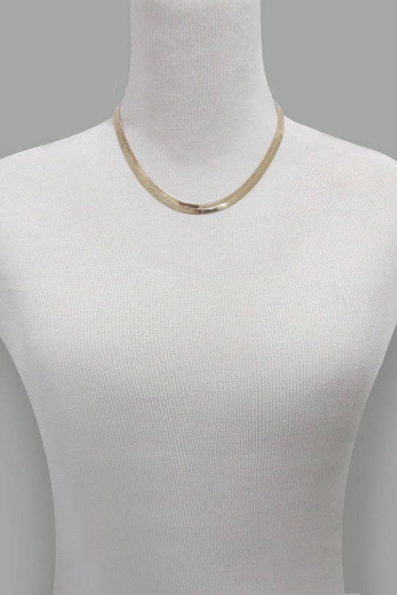 CLASSIC 8mm WIDE SNAKE CHAIN NECKLACE | 31N21202