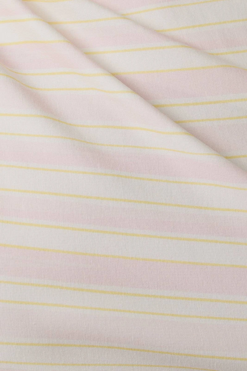 Pink Striped Asymmetrical Top