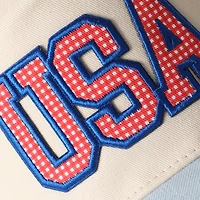USA Flag Patch Denim Two-Tone Trucker Hat