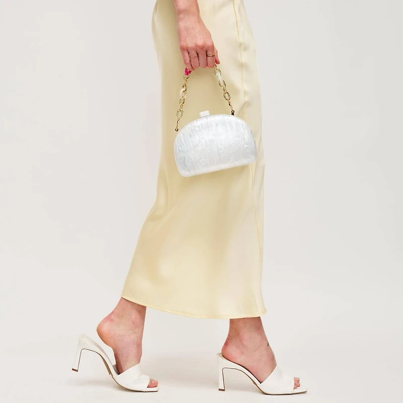 White Morgan Evening Bag