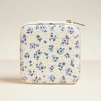 Blue Flower Pattern Jewelry Box