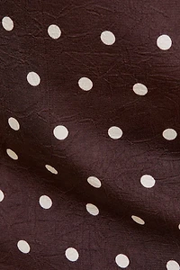 Halter Neckline Polka Dot Top & Low Rise Skirt