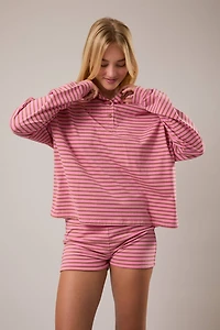 Pink & Brown Striped Longsleeve
