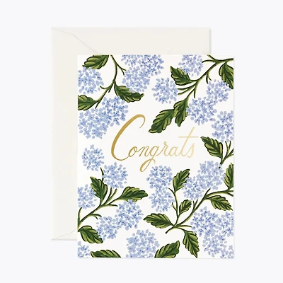 Hydrangea Congrats Card