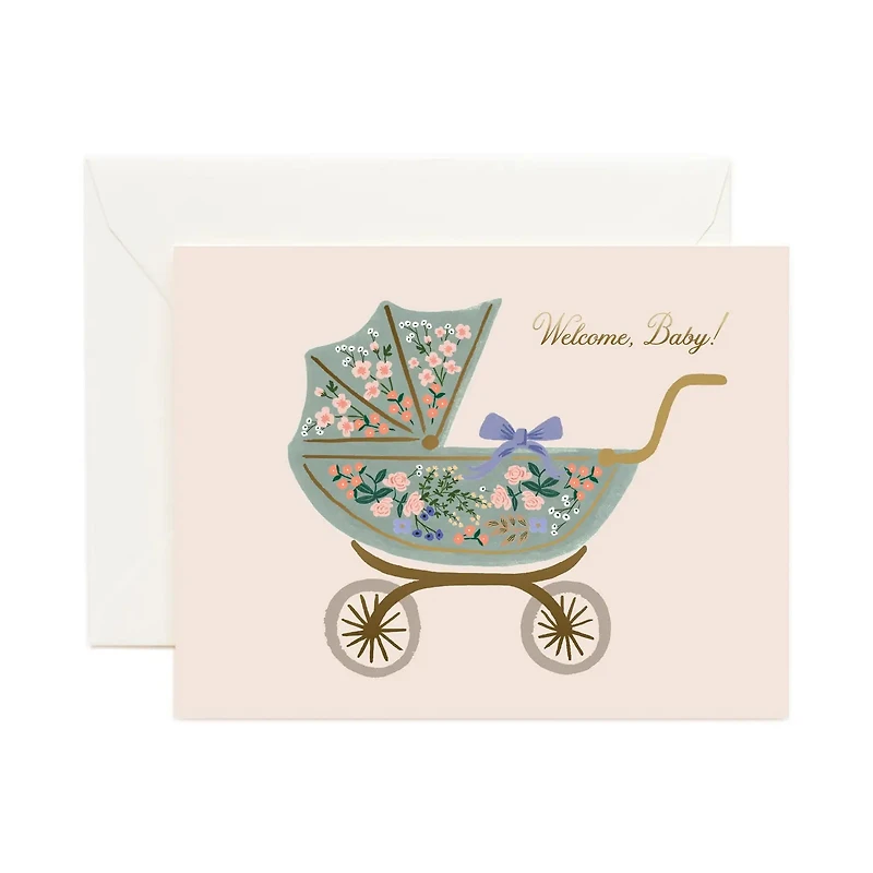 Floral Pram Card
