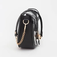 Clear Transparent Saddle Bag
: Gold